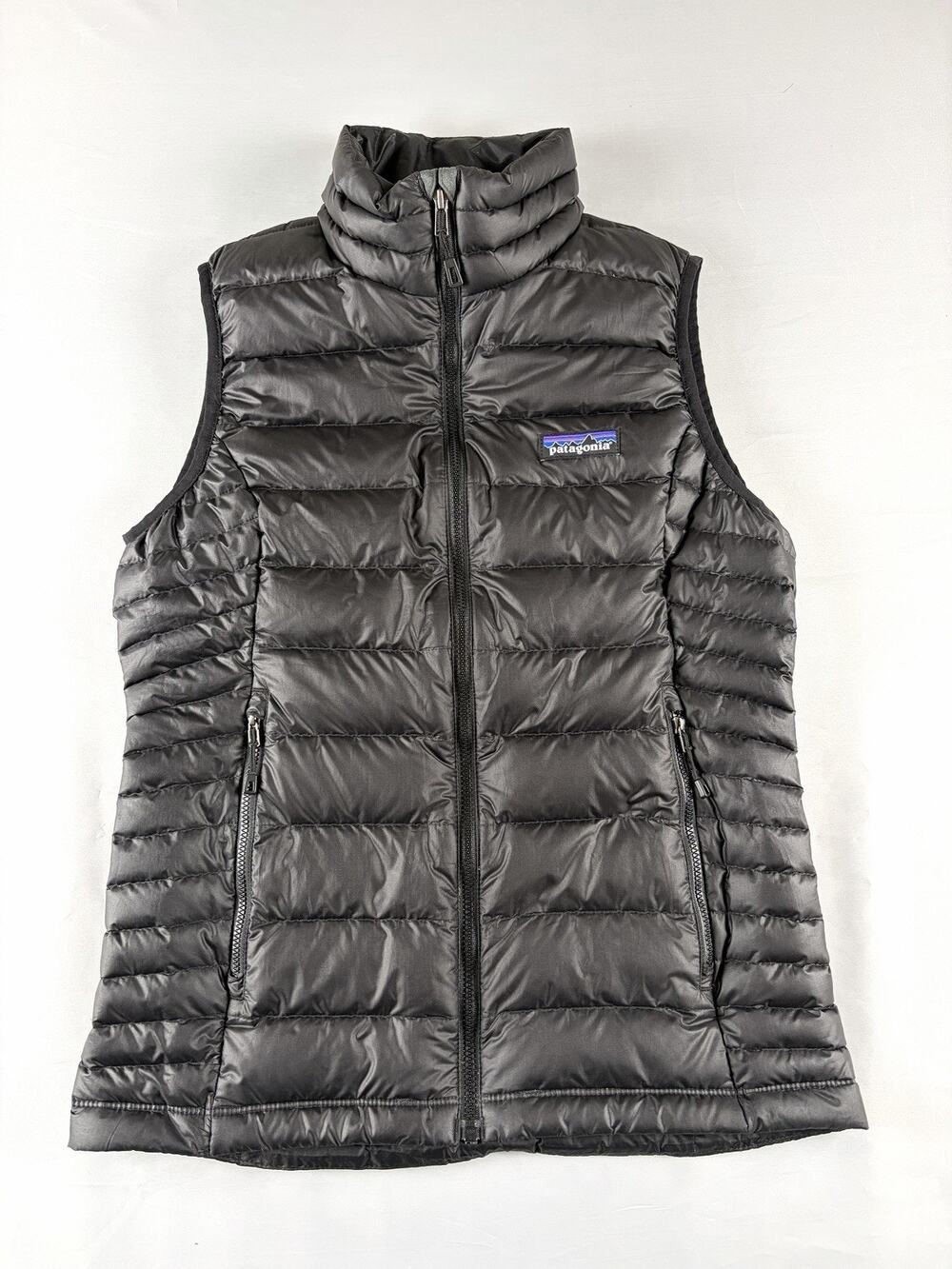 Patagonia Women's Down Sweater Vest Black Size XS Full Zip Puffer Lightweight